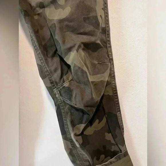 Le Superbe Pants Womens 2 Green Straight Camo Camouflage Ladies - Picture 2 of 9